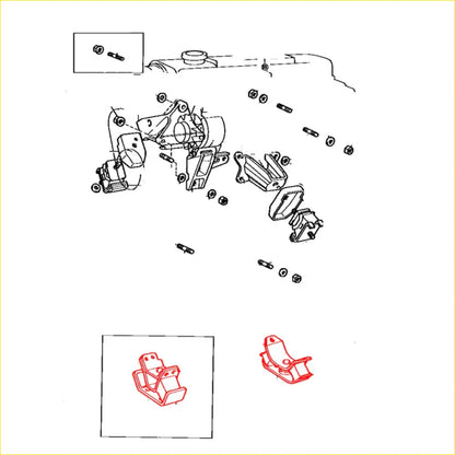 Rear Engine Mount for Toyota Hilux 1979-1983
