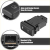 Black plastic rear fog light switch with auto-lock and 5-pin connector for toyota alphard anh10 2002-2008 back side