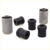 Rear front spring rubber bush set for datsun nissan 620 ute 1972-1979 black and gray rubber with metal inserts