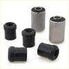 Black and silver rubber bushings with hollow center for rear front spring rubber bush set for datsun nissan 620 ute
