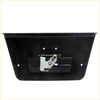 Black plastic rear gate handle for nissan navara ute d40 2004-2014 showing silver metal latch mechanism back side