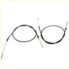 Rear hand brake cables for mitsubishi triton l200 1986-1996 black with metallic ends and protective sheathing