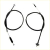 Black rear hand parking brake cables for nissan ad wingroad y10 van slx nv with metallic connectors and rubber sections