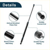 Rear hatch lift supports gas springs for toyota avensis mk2 with black steel body and smooth piston rod shown from back side