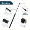 Rear hatch lift support strut for toyota prius with black gas spring smooth piston rod and durable connect end back view