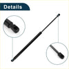 Black automotive rear hatch lift support with sleek cylindrical body and polished metal rod for toyota sienna 2011-2020