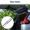 Black rear hatch lift support rods showing the back side for toyota sienna 2011 to 2020 trunk struts