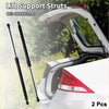 Black rear hatch lift supports for Toyota Auris E15 hatchback 2007-2012 shown with oem number in package