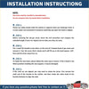 Installation instructions manual for rear hatch lift supports gas struts in red and black text for toyota rav4 2006-2012