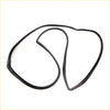 Black rubber rear hatch weatherstrip seal for Nissan Datsun Fairlady Z S30 240Z 260Z shown from back side