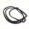 Black rubber rear hatch weatherstrip seal for nissan datsun fairlady z s30 240z 260z shown from back side