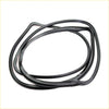 Black rubber rear hatch weatherstrip seal coiled in a loop for Nissan Fairlady Z 260Z 280Z S30 2+2