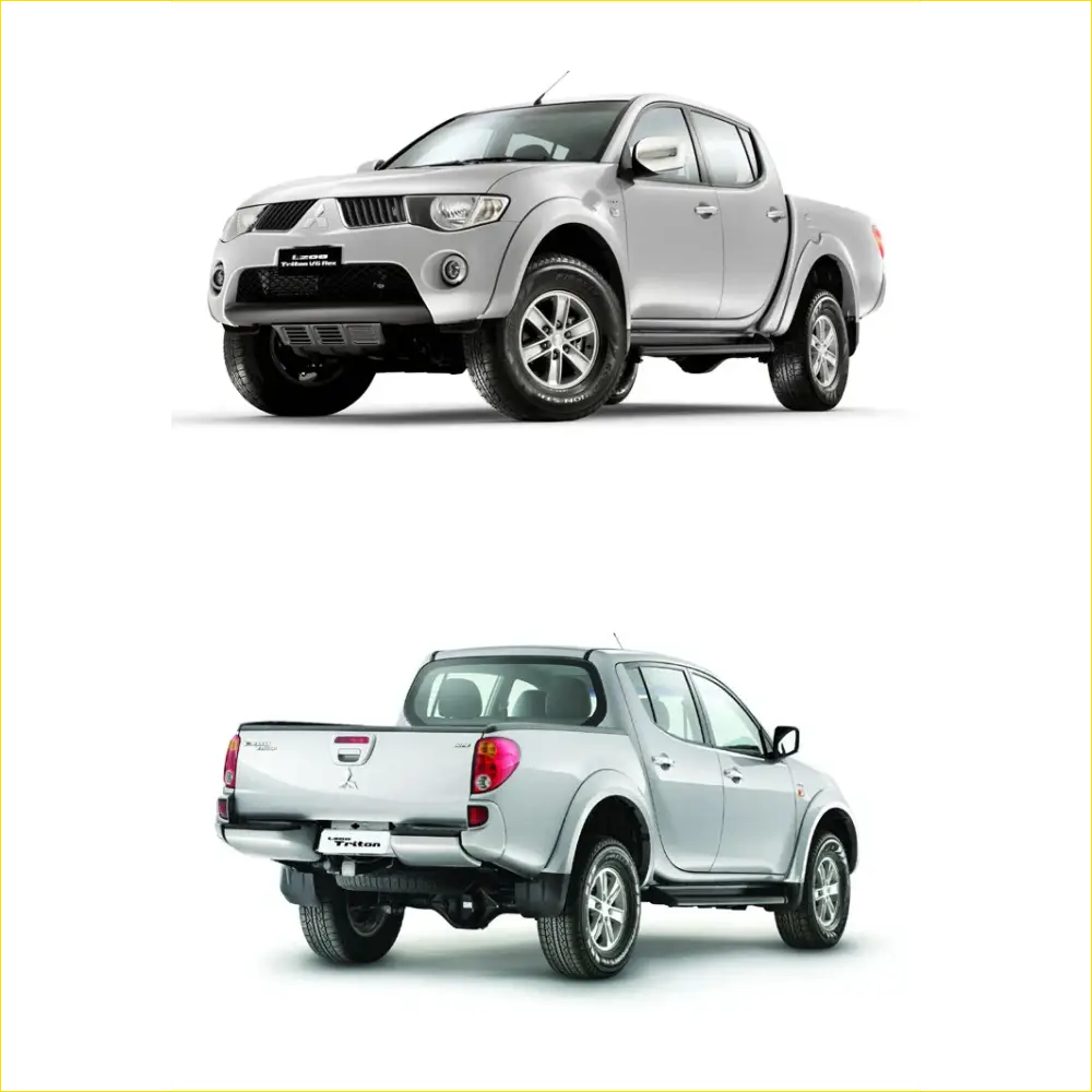 Rear LED Tail Lights Smoke Black for Mitsubishi L200 Triton ML MN