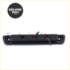 Back side of black plastic rear led third brake light assembly with clear lens and red wiring for ford f-150 2009-2014