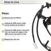 Rear left ABS wheel speed sensor cable for Toyota RAV4 2014-2018 with black cable white connector and rubber boots