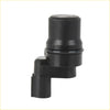 Black plastic rear left abs wheel speed sensor for 1998-2004 toyota tacoma with cylindrical top and angled connector housing