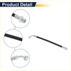 Rear left brake hose for toyota tacoma 2005-2015 black braided hose with chrome metal fittings and curved end