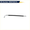 Rear left brake hose for toyota tacoma 2005-2015 black braided with chrome metal fittings and 90-degree bend on one end