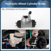 Rear left brake wheel cylinder for toyota echo 2000-2005 silver metallic hydraulic with black rubber seals and threaded port