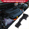 Black plastic rear left bumper bracket holder support for toyota highlander 2008-2013 shown from back side