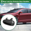 Rear left exterior door handle for toyota avalon 1995-1999 black plastic with spring-loaded mechanism back side view