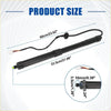 Black cylindrical electric rear left power liftgate support rod with coiled wire and connectors for Toyota RAV4 2013-2018