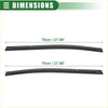 Black rubber windshield wiper blades 70cm long for rear left right door window belt weatherstrip toyota tacoma