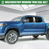 Blue metallic rear left right door window belt weatherstrip seal belt for toyota tacoma trucks close up view