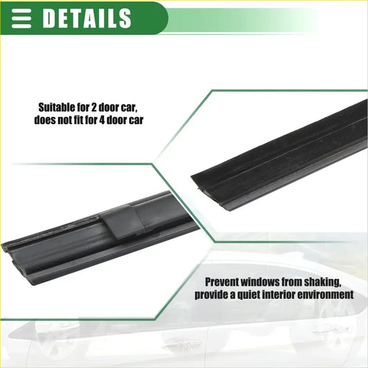 Rear Left Right Door Window Belt Weatherstrip for Toyota Tacoma - Engine