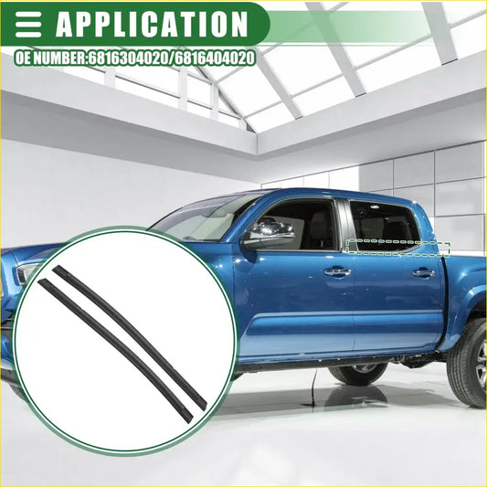 Rear Left Right Door Window Belt Weatherstrip for Toyota Tacoma - Engine