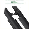 Black plastic rear left weatherstrip window seal trim pieces with sleek angular design for 2020 toyota rav4