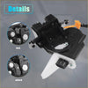 Black plastic rear liftgate door lock actuator with white parts and orange cord for 2008-2011 toyota land cruiser