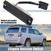 Black plastic rear liftgate release switch with white component and red black wiring for toyota 4runner 2003-2019