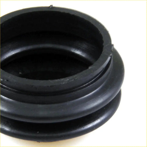 Black rubber pipe adapter with concentric ridged rings for rear lower arm boot cover on toyota hilux ute 1988-1997
