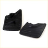 Black rubber rear mudguard mud flaps for toyota hilux 4x4 2004-2010 with molded ridges and mounting holes back side