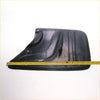 Black rubber rear mudguard with molded ridges and mounting holes for toyota hilux 2004-2010 shown from back side