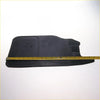 Black rubber rear mudguard for toyota hilux 2004-2015 with molded contours and textured surface for protection