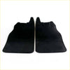 Black suede rear mudguard floor mats for toyota hilux 2004-2015 with snug fit contoured edges and reinforced borders