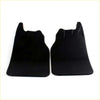Black plastic rear mudguard mud flaps for toyota hilux 2004-2015 shown from the back side