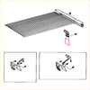 Metallic gray corrugated rear mudguard set with mounting hardware for toyota hilux ln85 ln86 yn90 yn92 ln105 1988-1996