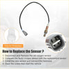 Rear oxygen sensor for toyota 4runner 2003-2013 with black body copper tip and metallic connector shown from back side