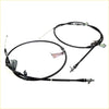 Black rear parking brake cables with metal connectors and brackets for nissan navara d22 yd25ddti 1997-2004