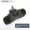 Black cast iron rear right brake wheel cylinder with rubber end caps and threaded bolt for toyota 4runner 1987-2002