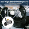 Silver metal rear right brake wheel cylinder with black rubber seals and yellow cap for toyota echo 2000-2005