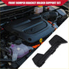 Black plastic rear right bumper bracket holder support set for toyota highlander 2008-2013 shown from back side