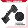 Rear right bumper bracket for Toyota Highlander 2008-2013 made of black plastic with sturdy grid design and reinforced corners