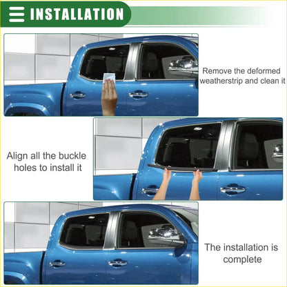 Rear Right Door Window Belt Weatherstrip for Toyota Tacoma - Engine