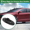 Black plastic rear right exterior door handle for toyota land cruiser 2008-2021 with sleek ergonomic design back view