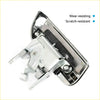 Rear right outer door handle chrome for nissan pathfinder showing sleek design and visible internal mechanism from back side