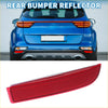 Rear right side bumper reflector for toyota rav4 2006-2012 in red textured plastic shown from back side